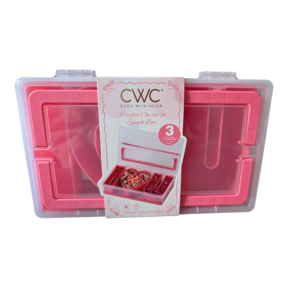 CWC I LOVE U Snackle Box Pink Cook With Color Pink Target New
